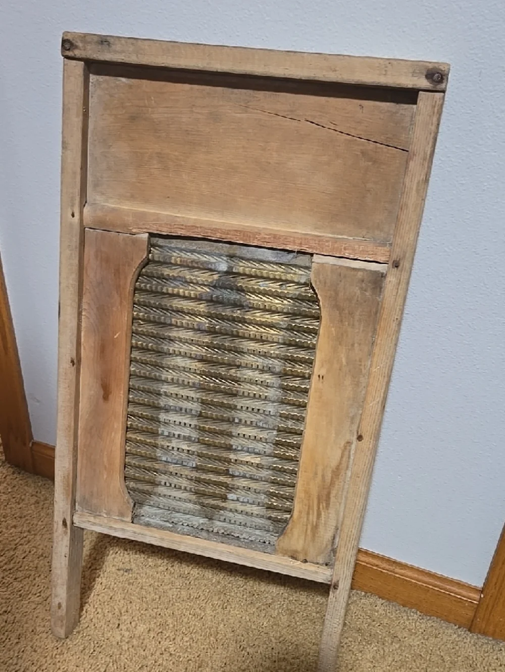 Vintage Wards Standard Quality Brass Washboard Antique Farmhouse Decor Home